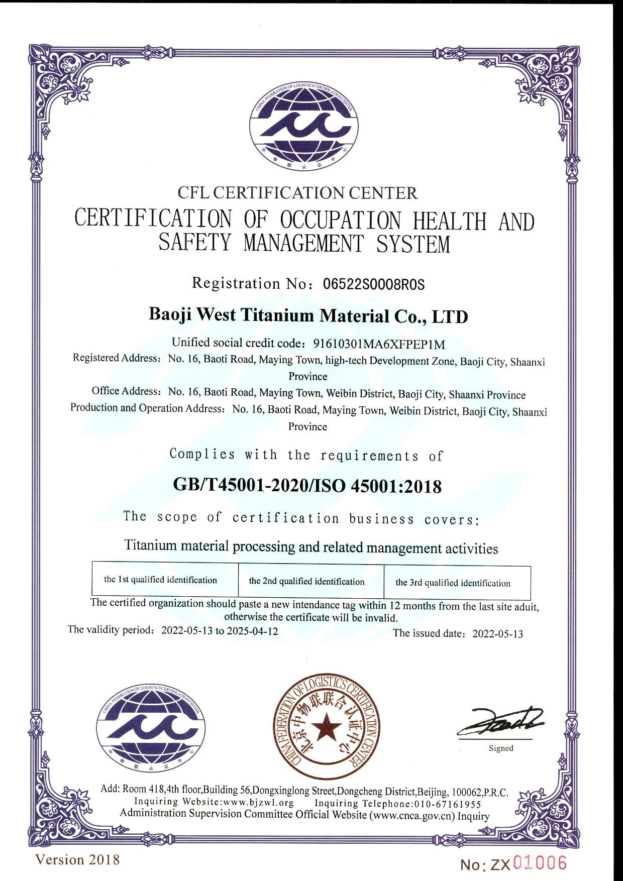 ISO 45001:2018 - WEST Ti